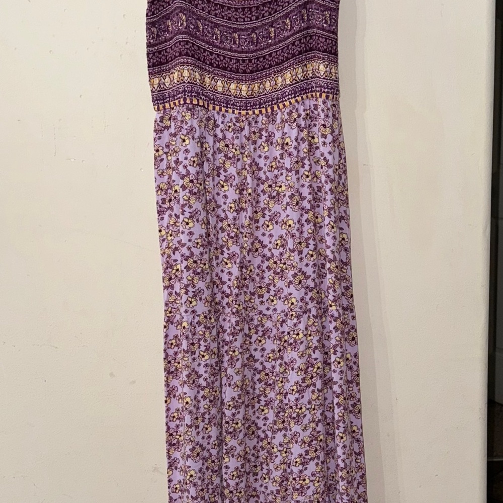 BeBop Purple and Gold Patterned Dress